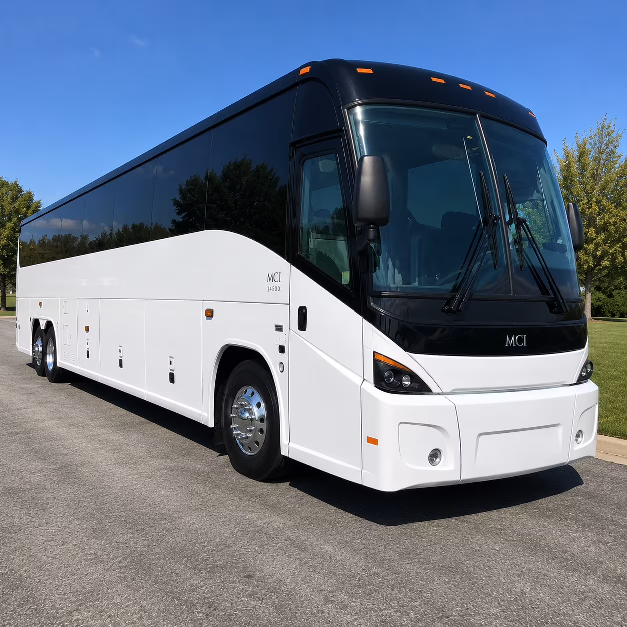 corporate charter bus rentals for long distance travel from roswell s business corridor
