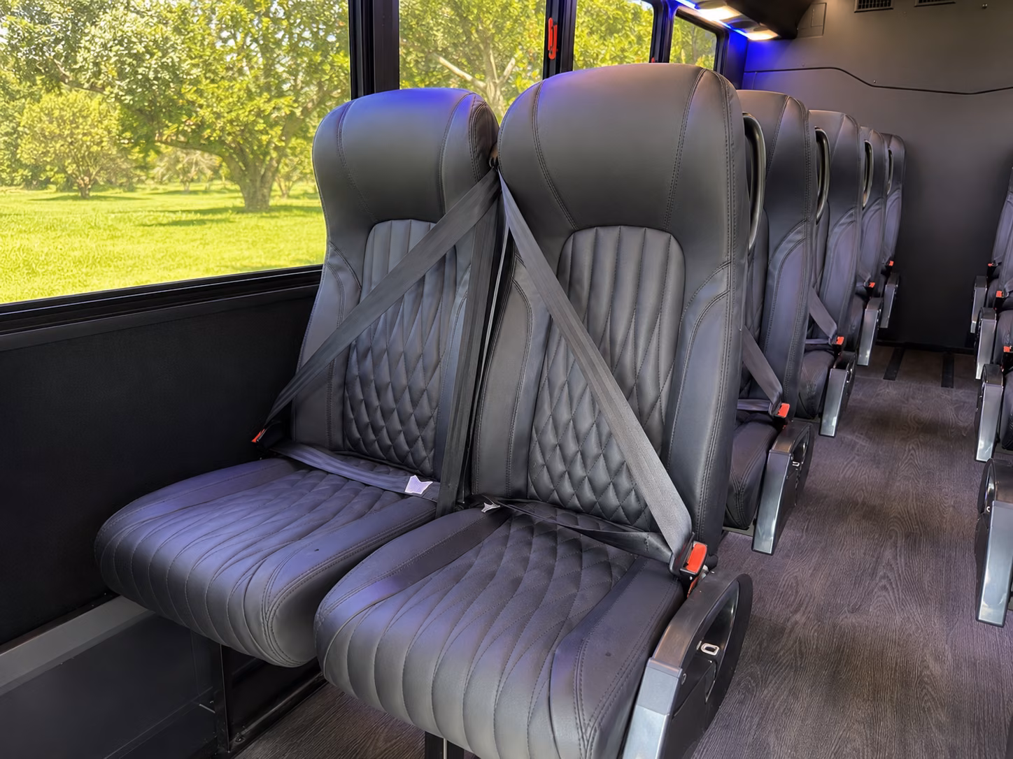 roswell 15 passenger minibus interior