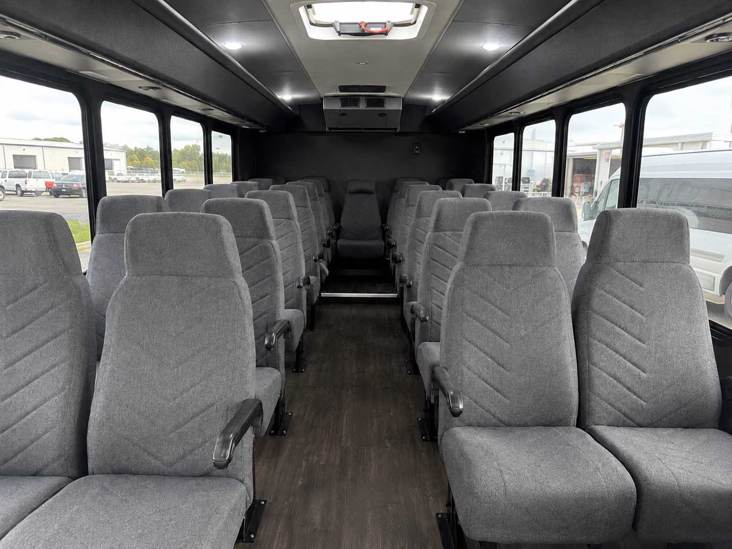 roswell 18 passenger minibus inside