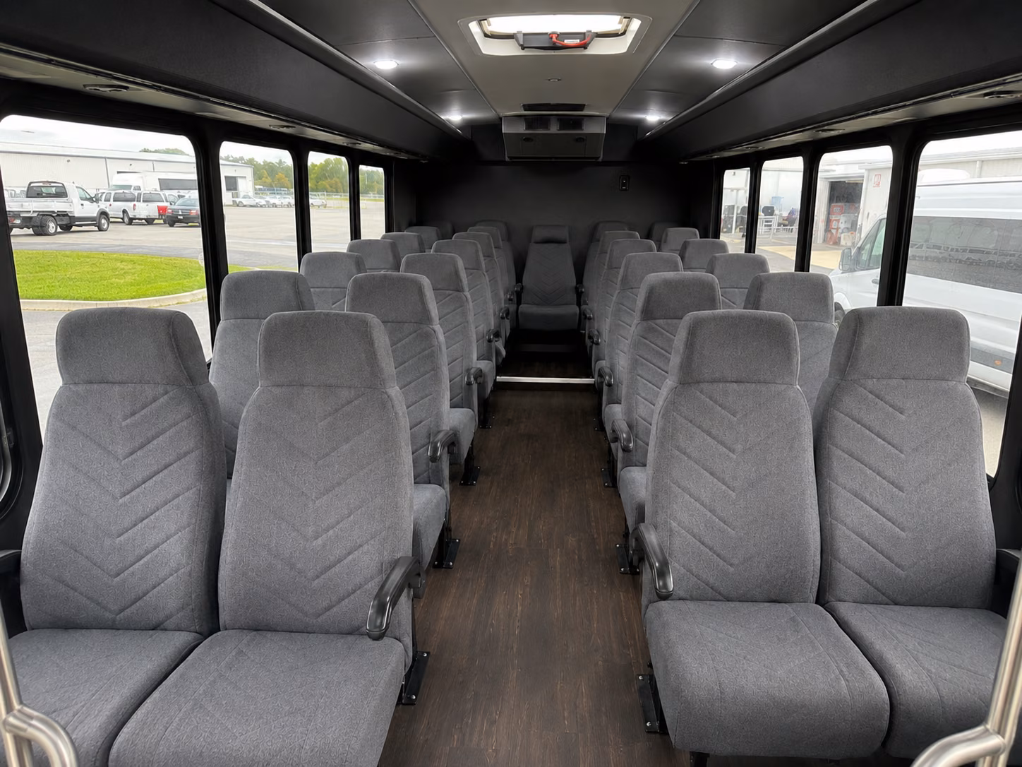 roswell 20 passenger minibus inside