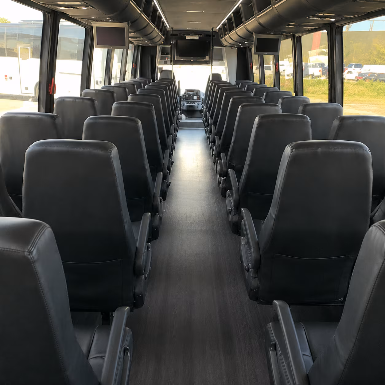 roswell 25 passenger minibus inside