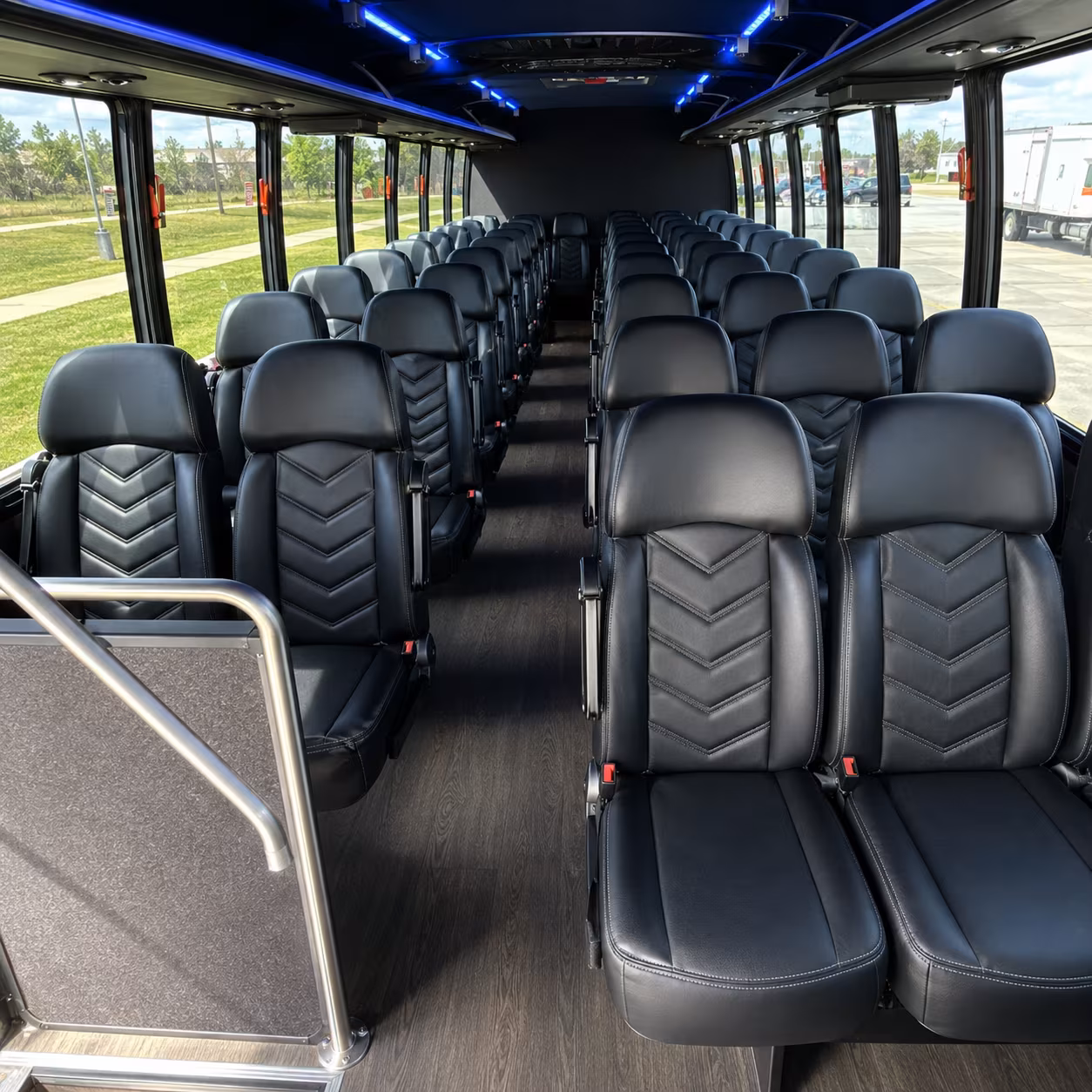 roswell 30 passenger minibus inside