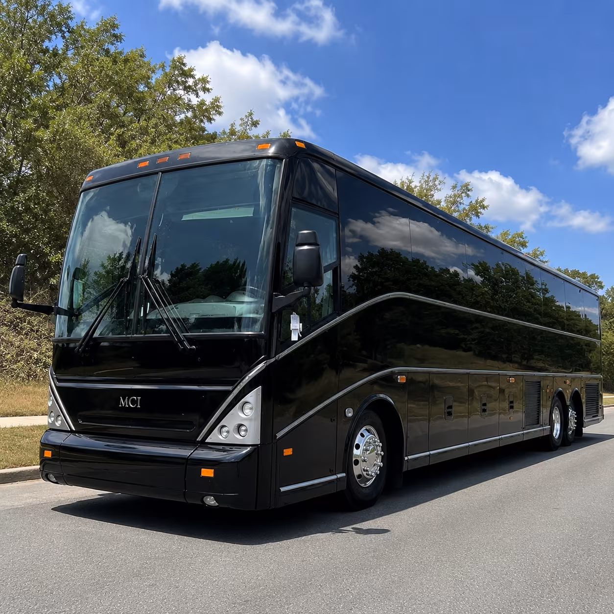 roswell 56 passenger charter bus