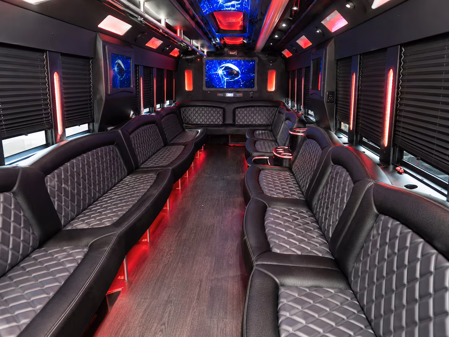 roswell holiday party bus rental